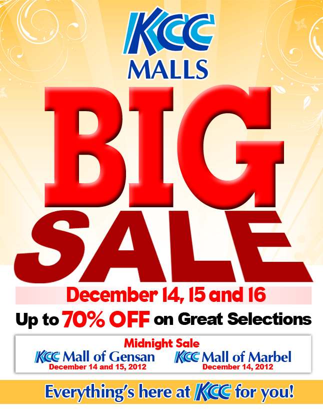 KCC Malls: BIG SALE