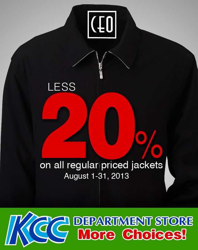 LESS 20% ON CEO JACKETS