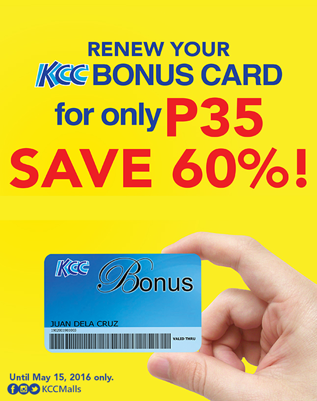 KCC Bonus Card